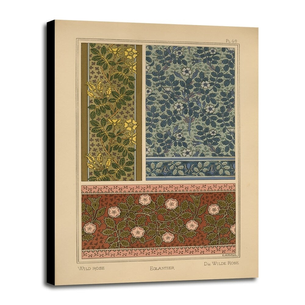 Plate 69 - Wild Rose-VINAPP115349 Print 34.5"x24.5" by Vintage Apple Collection