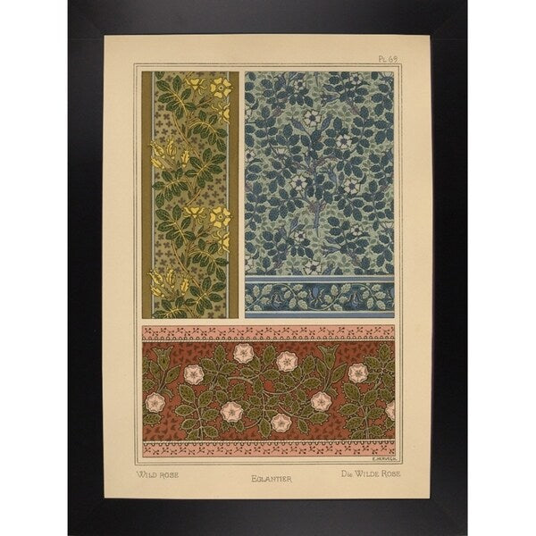Plate 69 - Wild Rose-VINAPP115349 Print 34.5"x24.5" by Vintage Apple Collection