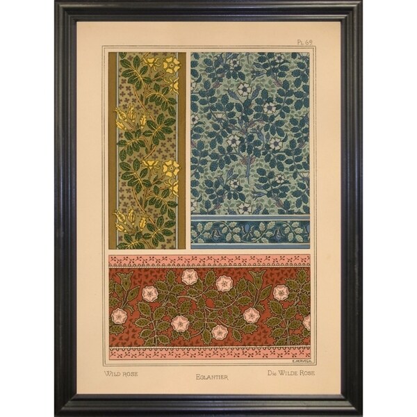 Plate 69 - Wild Rose-VINAPP115349 Print 34.5"x24.5" by Vintage Apple Collection