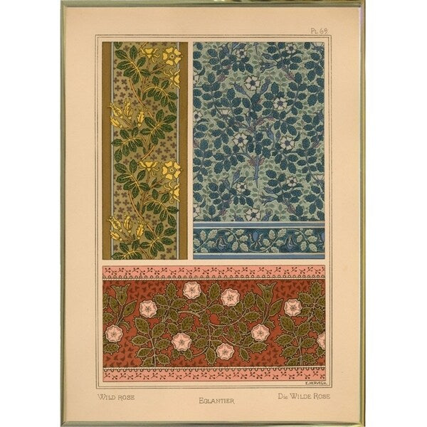 Plate 69 - Wild Rose-VINAPP115349 Print 34.5"x24.5" by Vintage Apple Collection