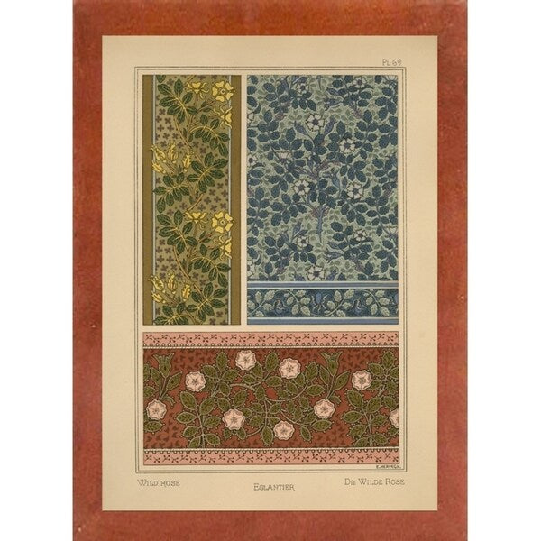 Plate 69 - Wild Rose-VINAPP115349 Print 34.5"x24.5" by Vintage Apple Collection