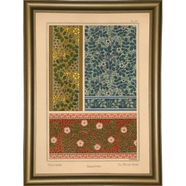 Plate 69 - Wild Rose-VINAPP115349 Print 34.5"x24.5" by Vintage Apple Collection