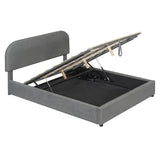 Platform Bed with Hydraulic Storage System