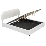 Platform Bed with Hydraulic Storage System