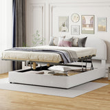 Platform Bed with Hydraulic Storage System