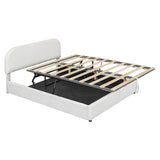 Platform Bed with Hydraulic Storage System