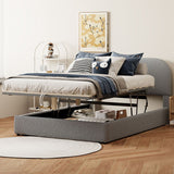Platform Bed with Hydraulic Storage System