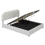 Platform Bed with Hydraulic Storage System