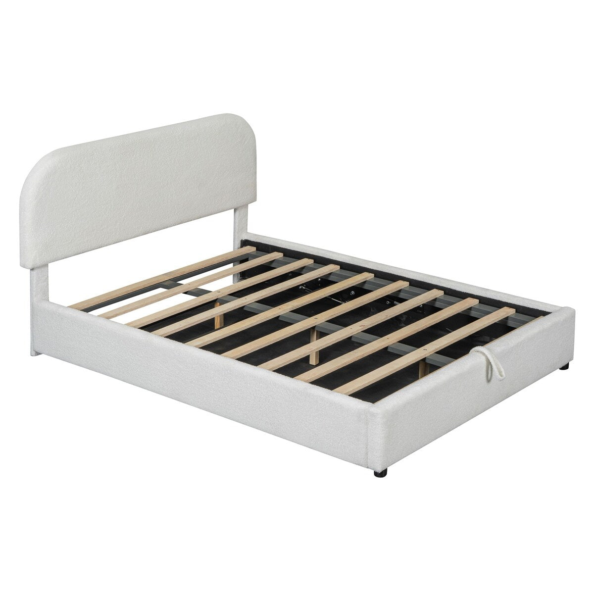 Platform Bed with Hydraulic Storage System