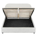 Platform Bed with Hydraulic Storage System