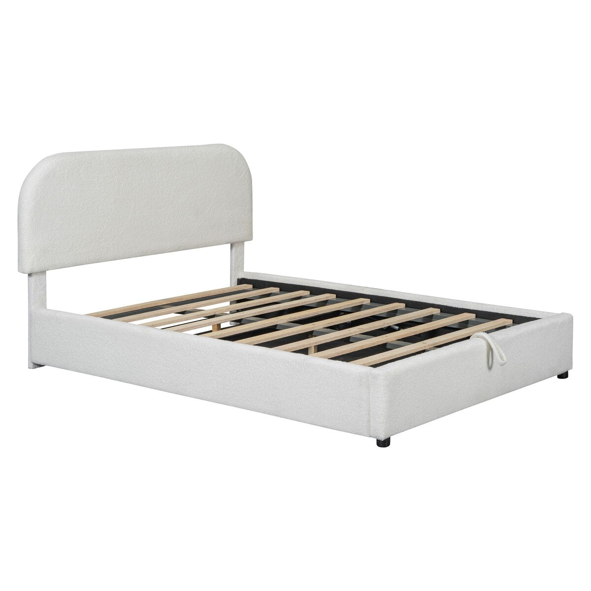 Platform Bed with Hydraulic Storage System