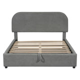 Platform Bed with Hydraulic Storage System