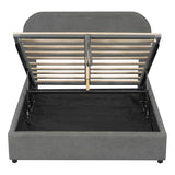 Platform Bed with Hydraulic Storage System