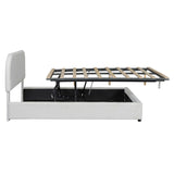 Platform Bed with Hydraulic Storage System