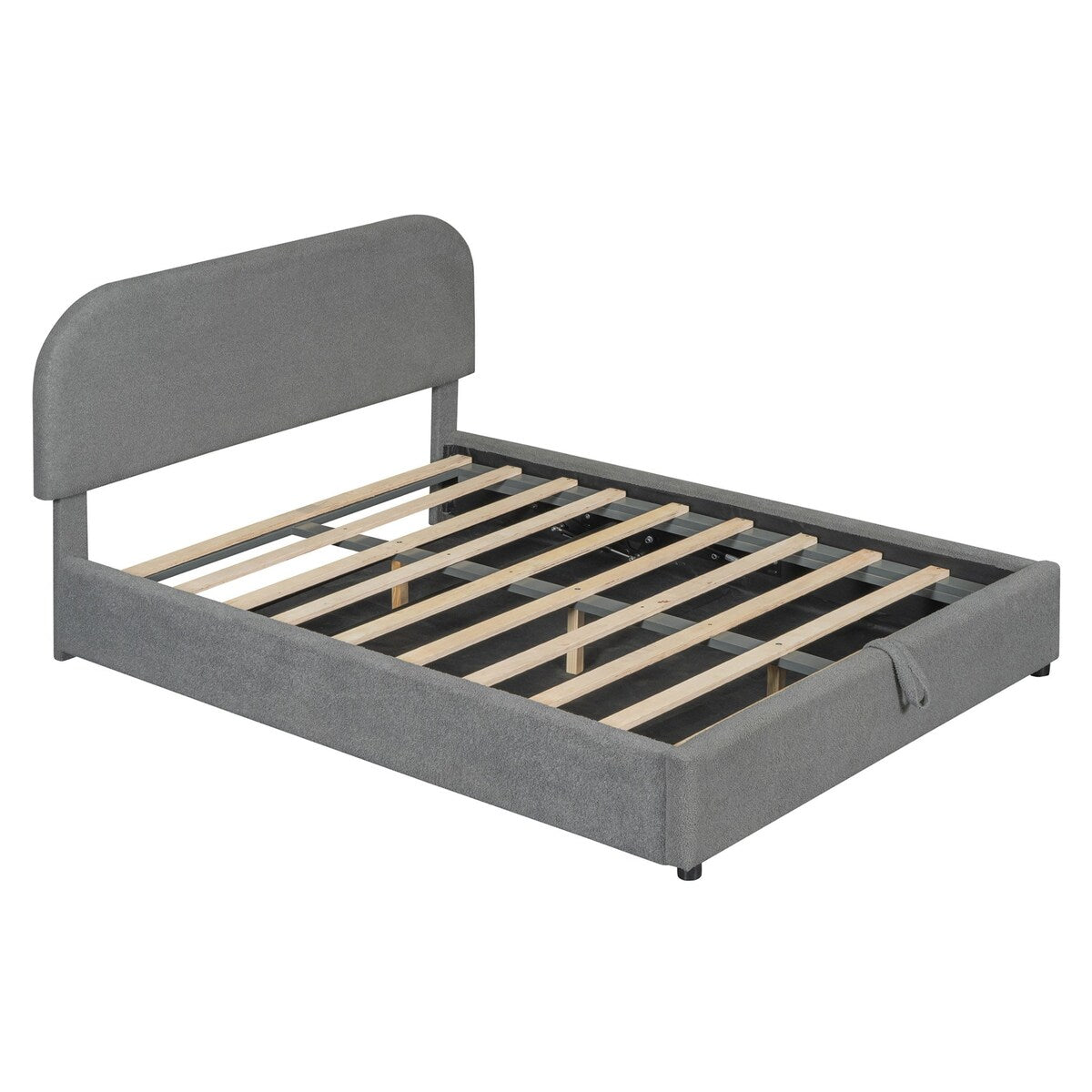 Platform Bed with Hydraulic Storage System