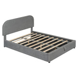 Platform Bed with Hydraulic Storage System