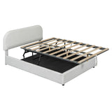 Platform Bed with Hydraulic Storage System