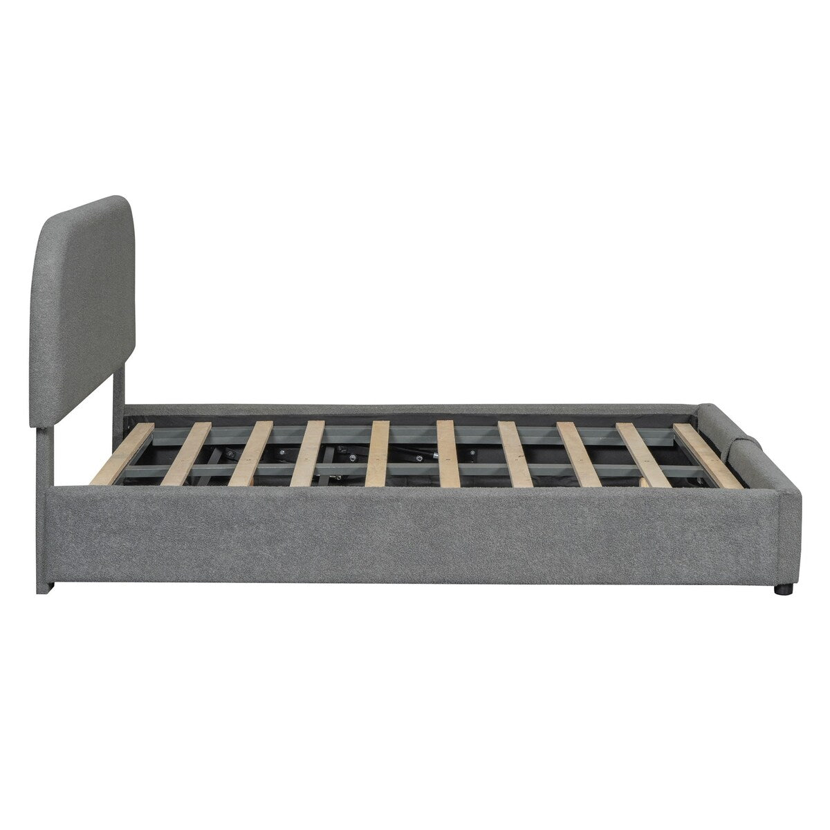 Platform Bed with Hydraulic Storage System