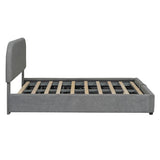 Platform Bed with Hydraulic Storage System