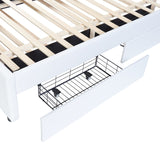Platform Bed with Storage Drawers and Trundle