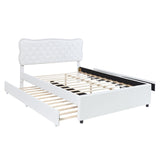 Platform Bed with Storage Drawers and Trundle