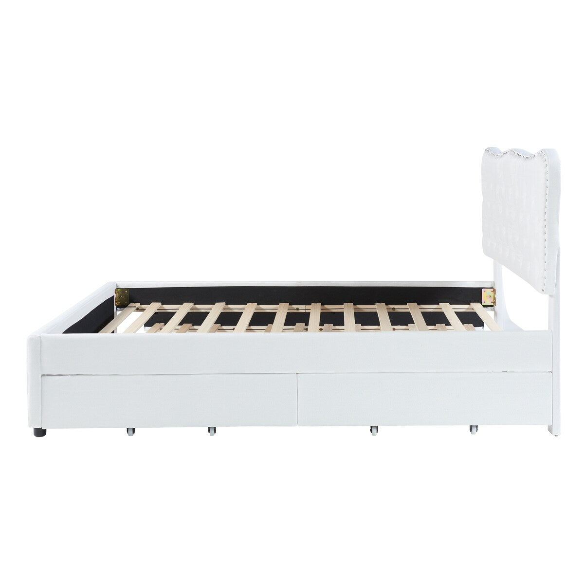 Platform Bed with Storage Drawers and Trundle