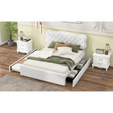 Platform Bed with Storage Drawers and Trundle