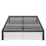 Platform Series Titan C Black Steel Slats California King Bed Frame
