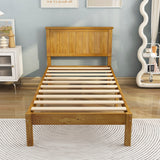 Platform Twin Bed with Headboard