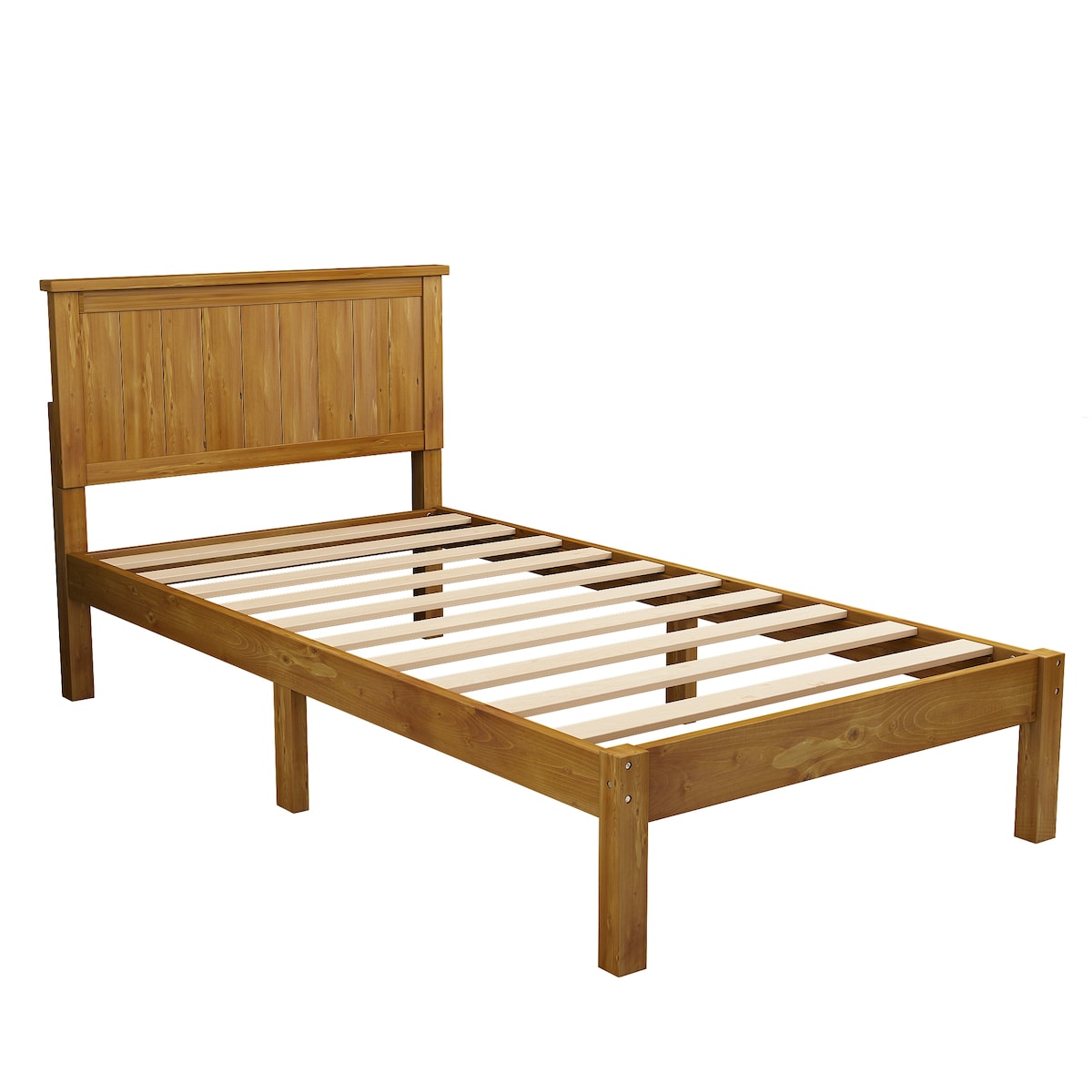 Platform Twin Bed with Headboard