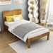 Platform Twin Bed with Headboard