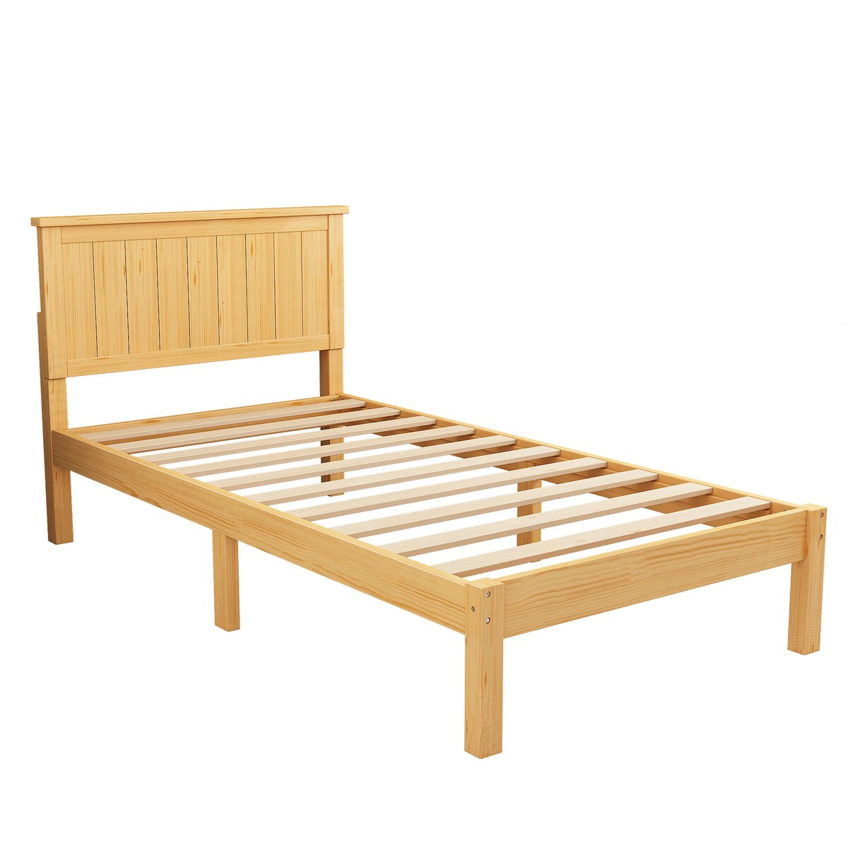 Platform Twin Bed with Headboard