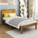 Platform Twin Bed with Headboard