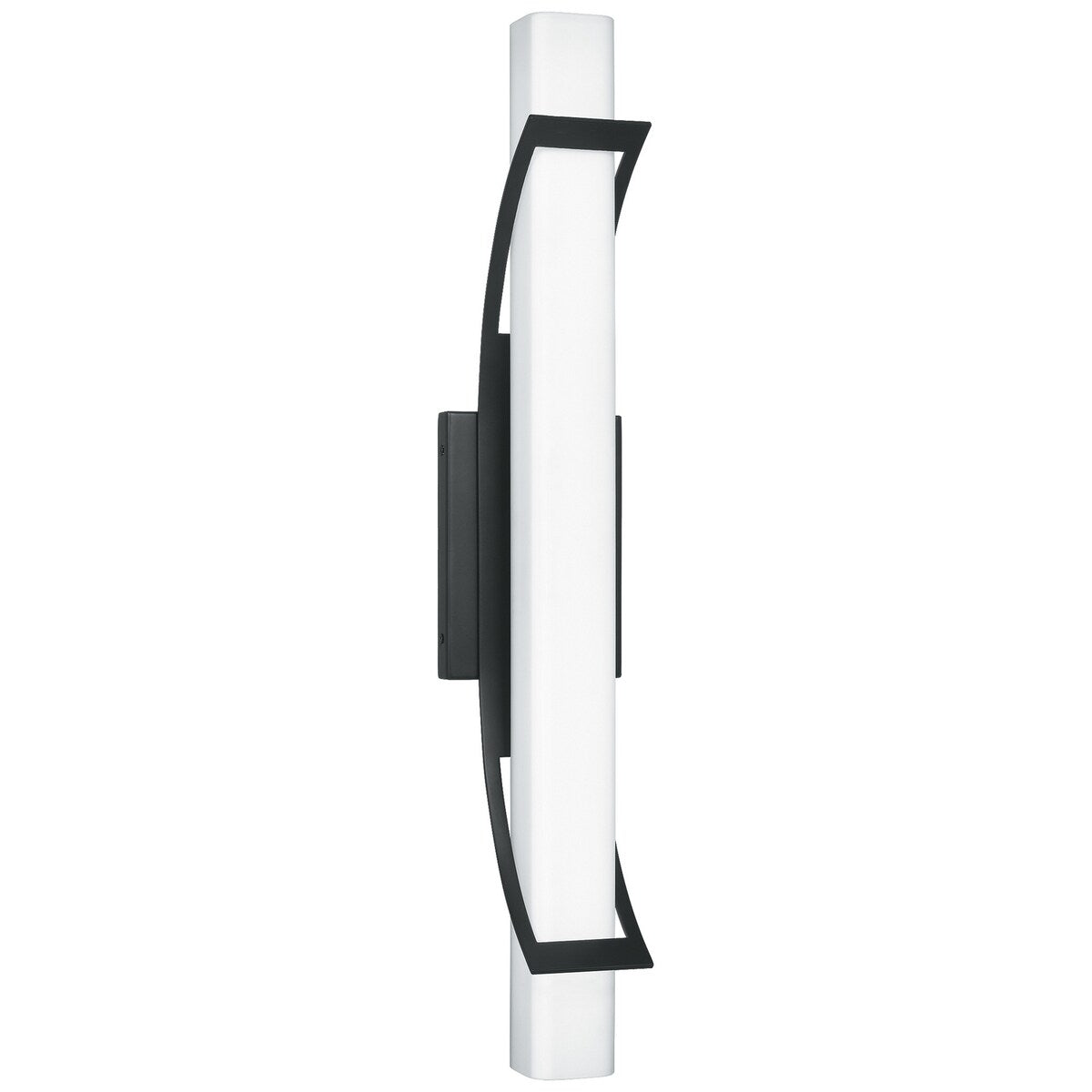 Platinum LED Bath Fixture Blade Earth Black - Exact Size