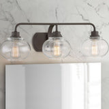 Platinum LED Bath Fixture Blade Earth Black - Exact Size