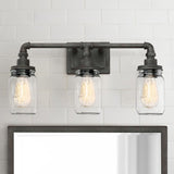 Platinum Three Light Bath Joanne Brushed Nickel - Exact Size
