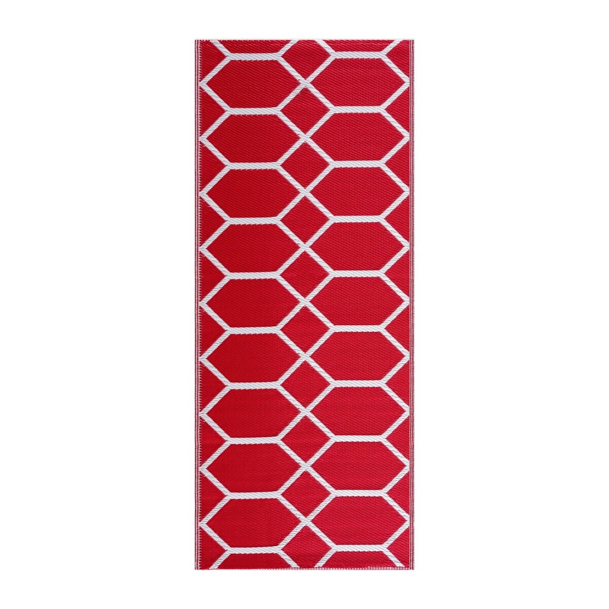 Playa Rug Outdoor Recycled Reversible Plastic Folded Mat/Rug Milan Collection Lightweight & Weather, Water and UV Resistant