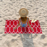 Playa Rug Outdoor Recycled Reversible Plastic Folded Mat/Rug Milan Collection Lightweight & Weather, Water and UV Resistant
