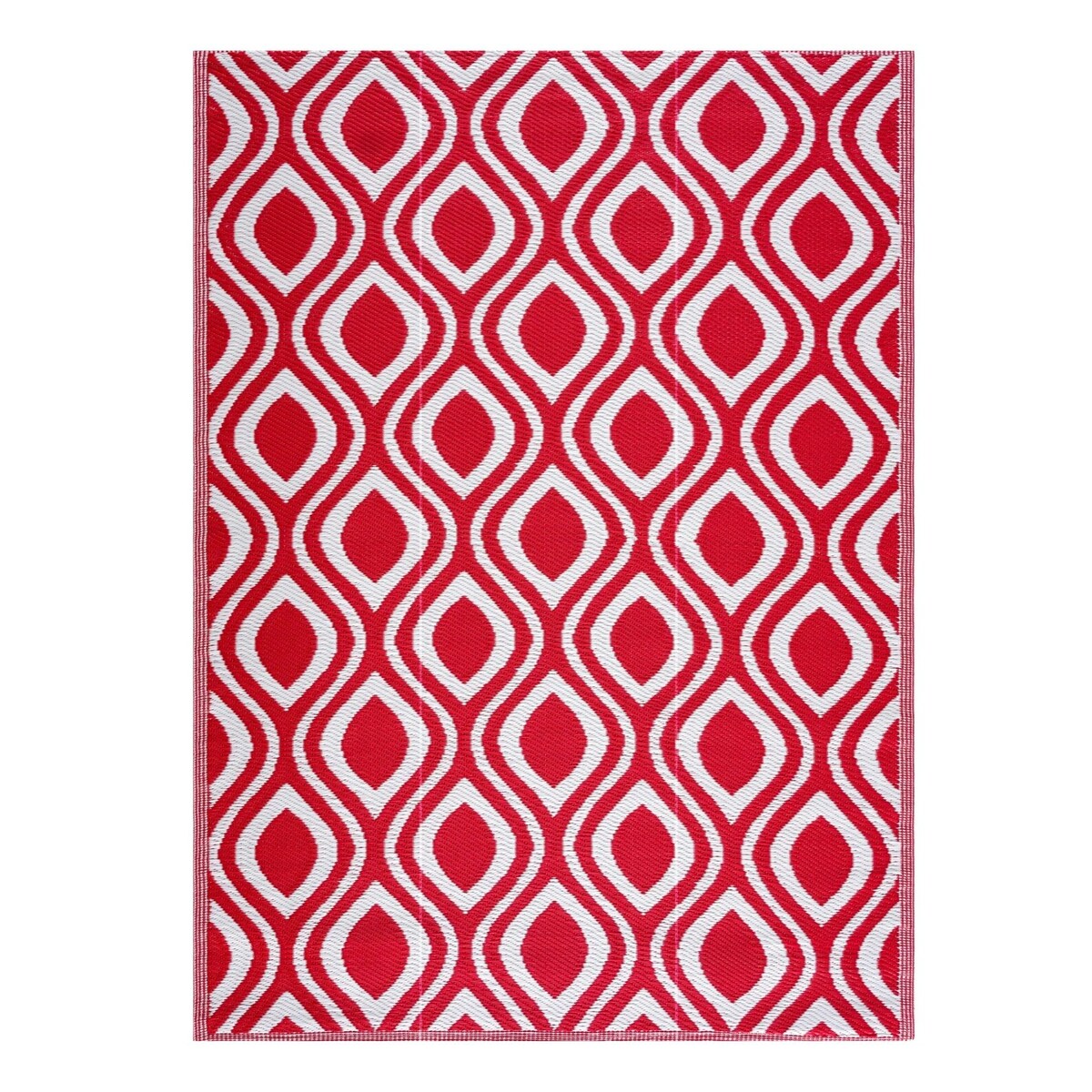 Playa Rug Outdoor Recycled Reversible Plastic Folded Mat/Rug Venice Collection Lightweight & Weather, Water and UV Resistant