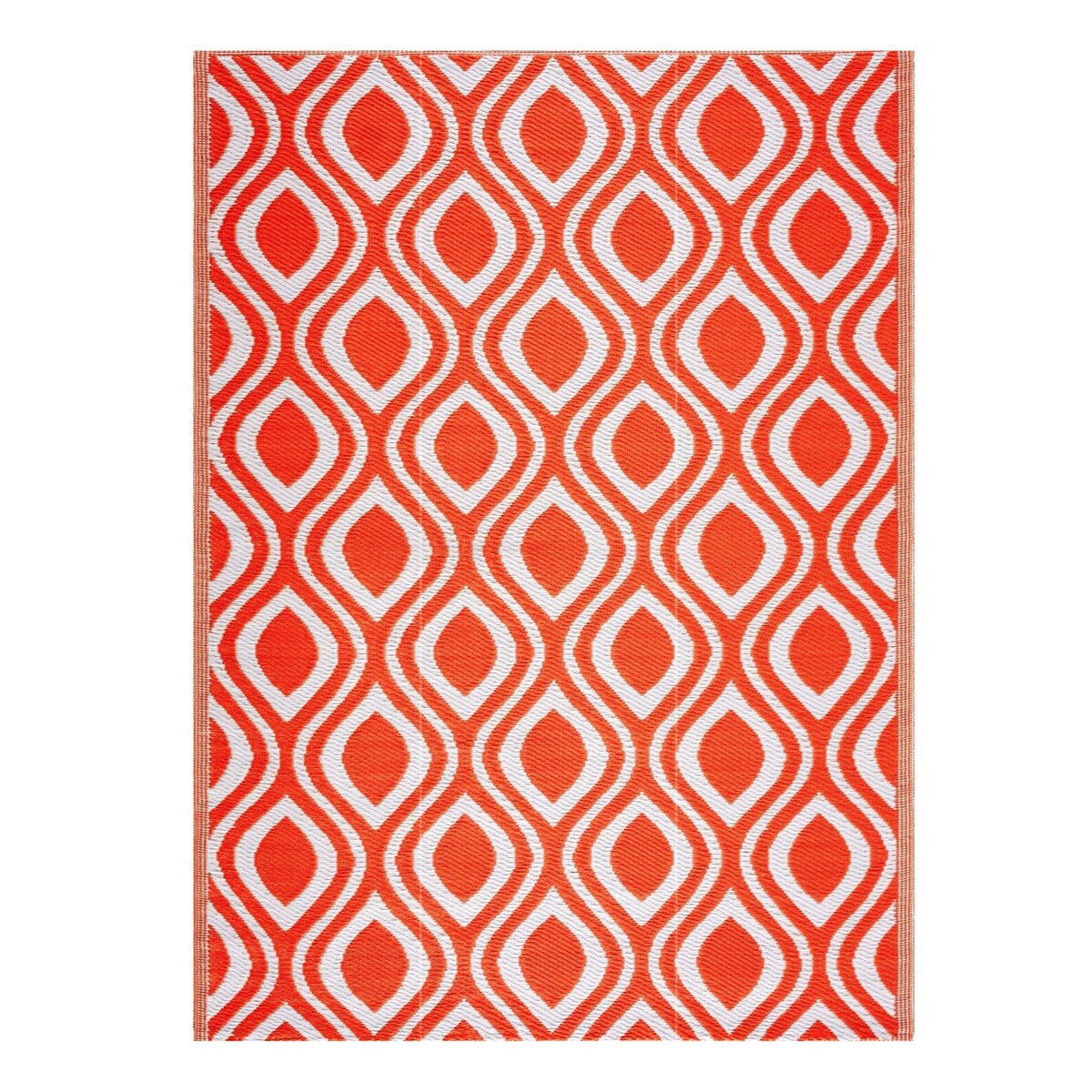 Playa Rug Outdoor Recycled Reversible Plastic Folded Mat/Rug Venice Collection Lightweight & Weather, Water and UV Resistant
