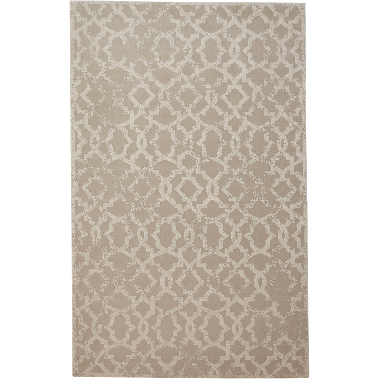 Plaza DIstressed Geometric Trellis Area Rug, Silver Gray/Steel Gray