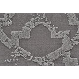 Plaza DIstressed Geometric Trellis Area Rug, Silver Gray/Steel Gray