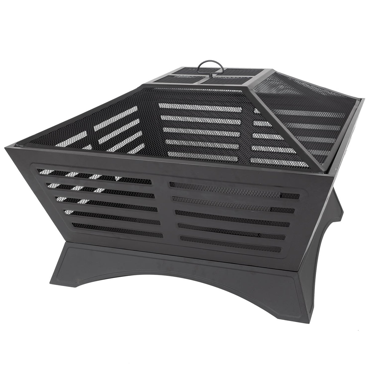 Pleasant Hearth Hutchinson 33in Steel Wood Burning Fire Pit