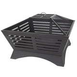 Pleasant Hearth Hutchinson 33in Steel Wood Burning Fire Pit