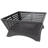 Pleasant Hearth Hutchinson 33in Steel Wood Burning Fire Pit
