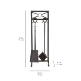 Pleasant Hearth Sheffield 5 Pc Fireplace Tool Set