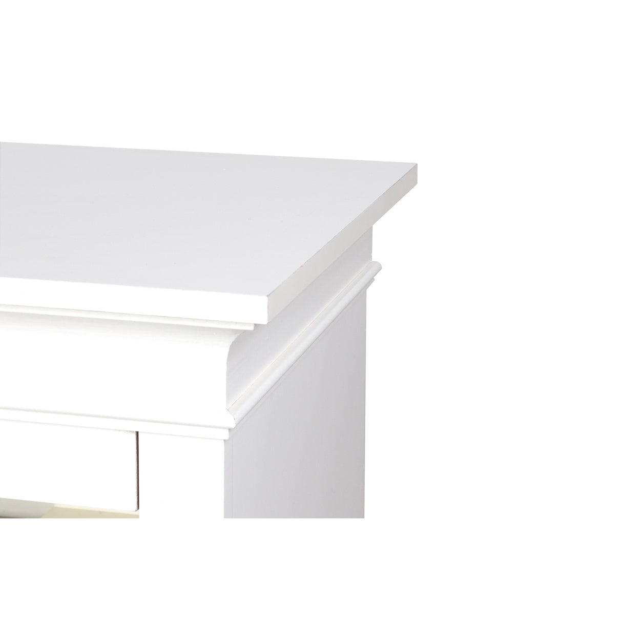 Pleasant Hearth Wynford 55 in. TV Stand with Electric Infrared Fireplace White Finish - 55 inches