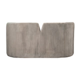 Pleated Velveteen Sofa, Taupe 29.0"H - 56.0" x 26.0" x 29.0"