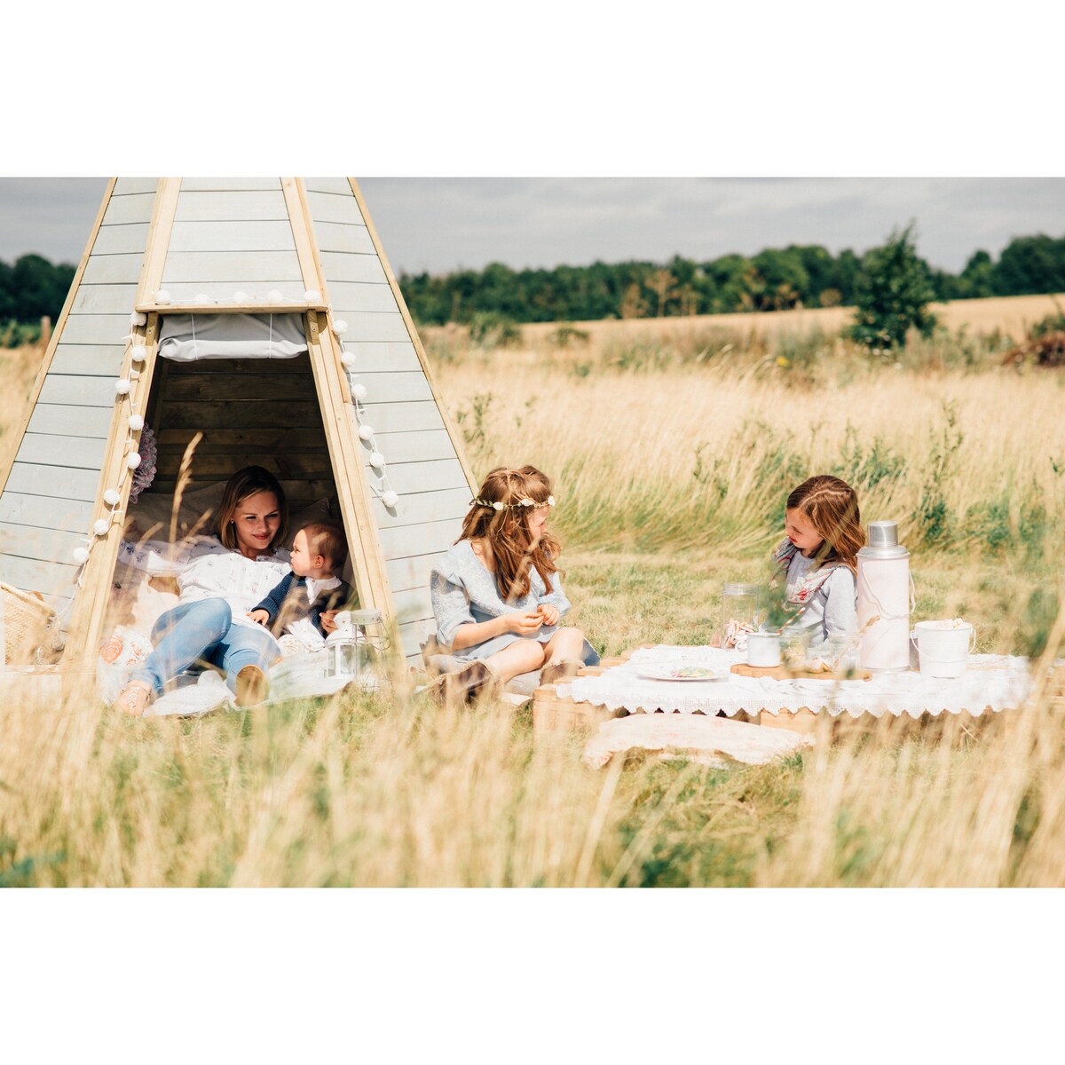Plum Grand Wooden Teepee Hideaway