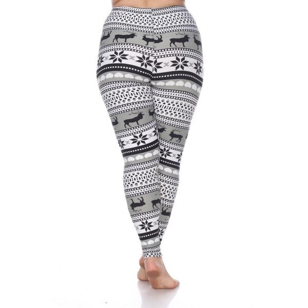 Plus Size Printed Leggings